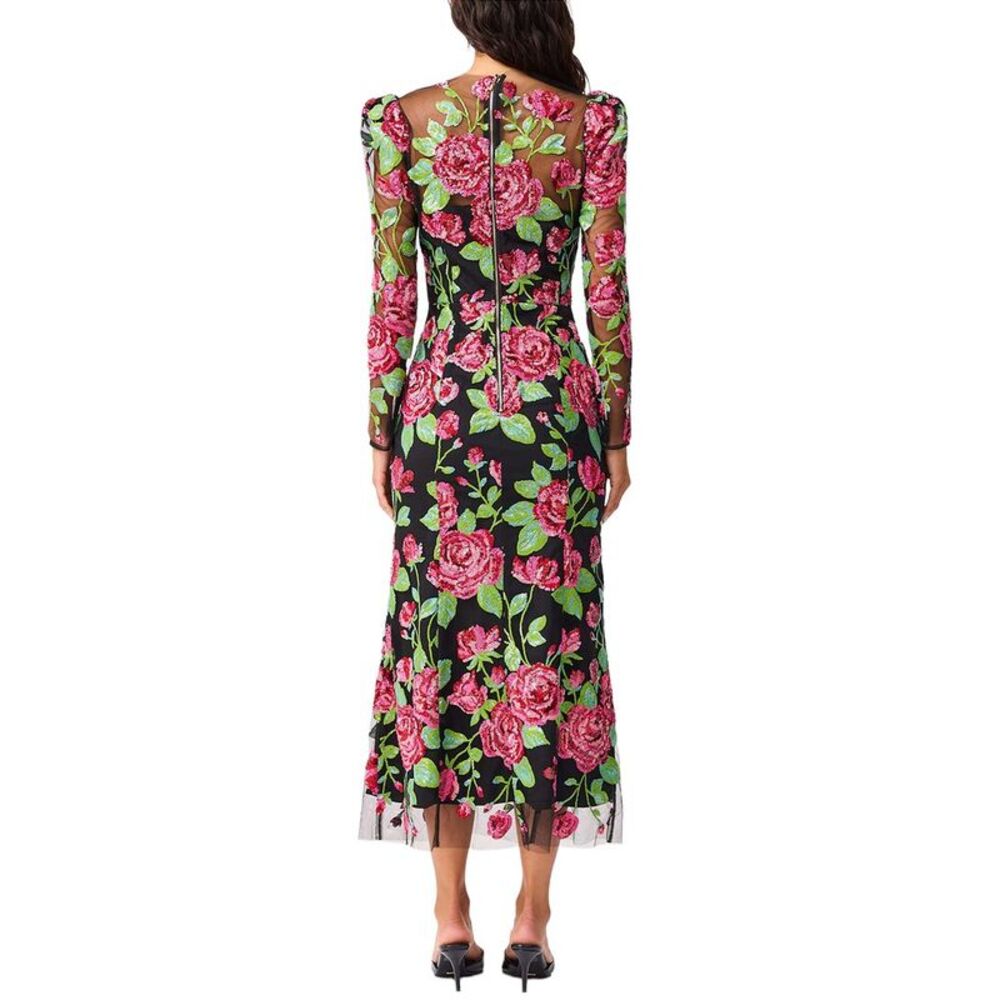 Elliatt Womens Lyra Midi Dress, Black - Picture 2 of 3